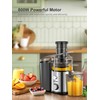 QCen Juicer Machine, 800W Centrifugal Juicer Extractor with 3” Wide