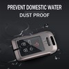 ontto Metal Leather Car Key Fob Cover Fit for Volvo