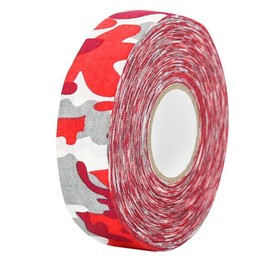 Worutuk Grip Tape Hockey Tape Sticks Anti-Slip Waterproof red Camouflage Wrapper Easy to Stretch and Tear for Ice Hockey, Skiing