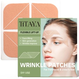 Titaya Forehead Wrinkle Patches 160PCS Versatile Smile Line Patches,Bio Cotton Facial Wrinkle Patches,Face Tape for Wrinkles Overnight Between Eyebrows Frown 11 Eye Lip,Self Care Gifts for Women/Men