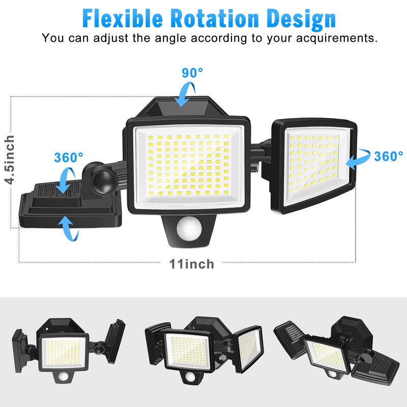 FLITI Motion Sensor Outdoor Flood Light |2500LM High Brightness |with