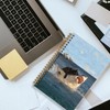 Foritho Funny Black Cat Shark Notebook, Retro Black Kitty and