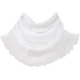 Karokak Neck Cover, Tulle Net, UV Protection, Silk, UV Protection, Ceremonial Occasions, Neck Warmer, Sunburn Protection, UV Protection, white