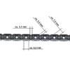 Thin 25H Chain with 75 Links and Chain Lock for