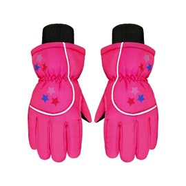Guantes de esquí de nieve para niños, guantes de invierno cálidos e impermeables para niñas y niños