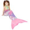 Catalonia Classy Glow in the Dark Mermaids Tail Blanket, Soft