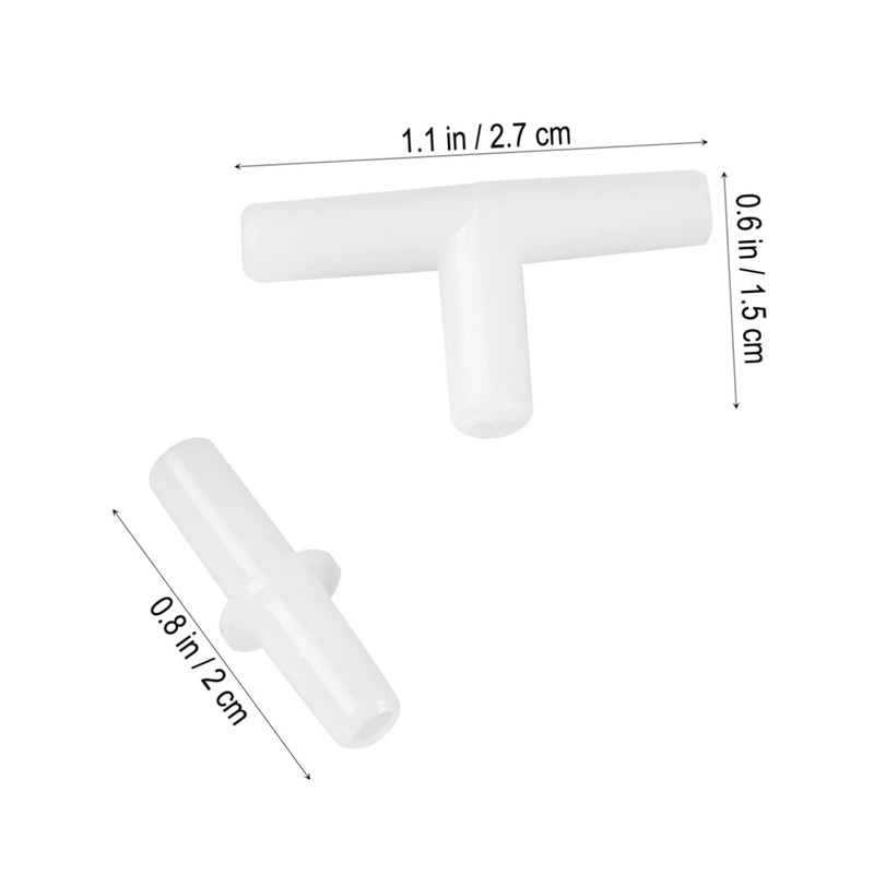 BUGUUYO Air Connector Kit 40pcs Plastic Inline Tubing for Aquarium
