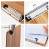 DONGLI 5 Pack A5 Clipboard,Wooden Clipboards with Low Profile Clip