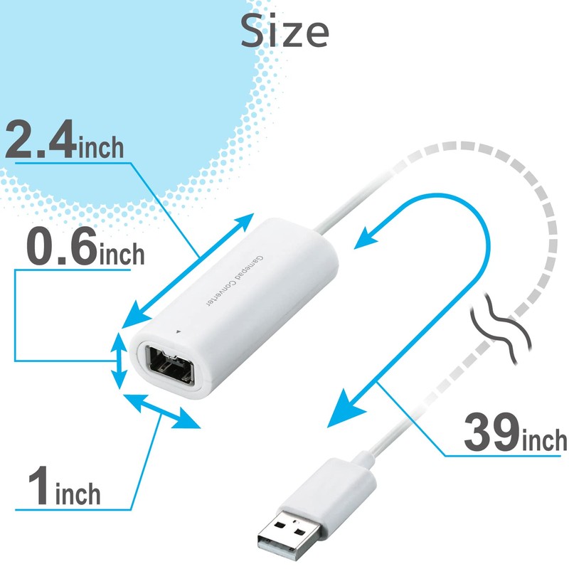 ELECOM Gamepad Converter for Wii Controllers, Support Wii Game Classic