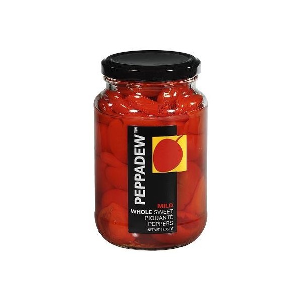 PEPPADEW Sweet Piquant Peppers, 14 Ounce (Pack of 4)