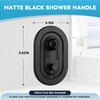 T2900BL Matte Black Shower Handle 3-Function Transfer Valve Shower Trim