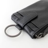 Slip-On AZ Key Pouch, Solid Black, A-IAZ-4506, Genuine Leather, Key