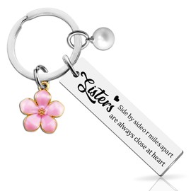OEHEDOU Sisters Gifts From Sister Birthday Gifts For Sister From Sisters Gift For Sibling Best Friend Birthday Gift For Women Long Distance Relationship Item Cute Keychain For Women Siblings Friends