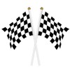 BEALIFE 3pieces Black And White Racing Flag Decorations For Events