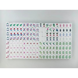 30mm 1-3/16" Professional 4-Layer American Mahjong Set 160-Tile Chinese Red Acrylic Heavyweight Hummingbird Spring Meadow MatColor: 30mm red tile