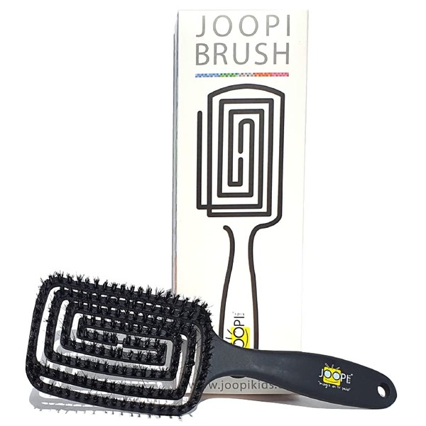JOOPI BRUSH Nylon Boar Bristle Detangling Hair Brush with Vents for Faster Drying