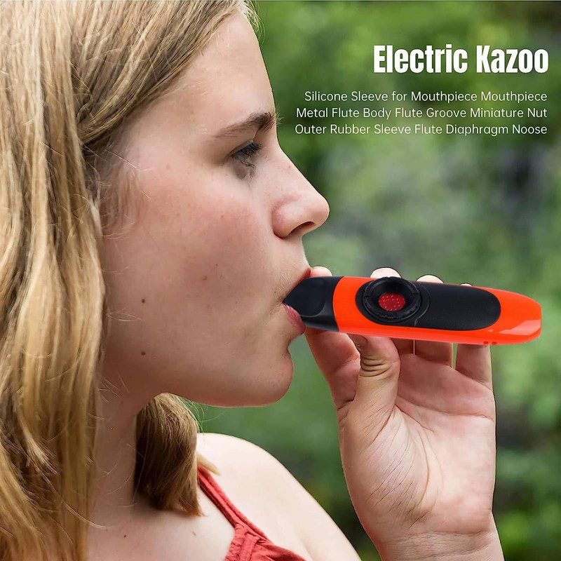 Electric Kazoo, 4.3 Professional Kazoo with Pickup & Adapter, Adjustable