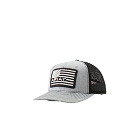 Ariat Youth Raised US Flag Cap, Grey/White