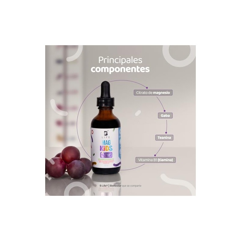 B Life Citrato de Magnesio Niños de 60 ml Sabor