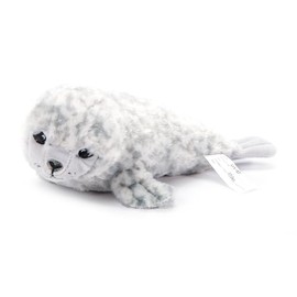 The Petting Zoo Harbor Seal Stuffed Animal Plushie, Gifts for Kids, Earth Keeperz Sealife Animals, Zoologee Grey Harbor Seal Plush Toy, 13 inches