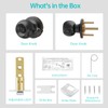 hornbill Round Door Knob with Privacy Function for Bathroom Bedroom