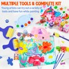 88 PCS Washable Finger Paint Set for Toddlers, 14 Colors