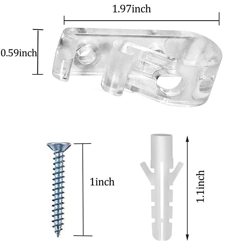 Clear P Clips Plastic Roman Roller Blind Chain Cord P
