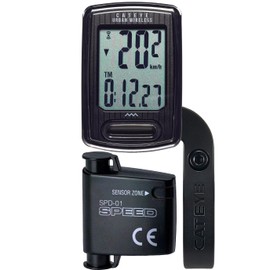 CATEYE Urban Wireless Bike Computer – Analog Speedometer & Odometer with Calorie Tracking, FlexTight™ Mount, Auto Start/Stop, Programmable Odometer & Easy Setup for All Bikes (OF-100)