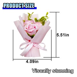 Mini Bouquet Car Air Vent Clip, Cute Rose Air Conditioner Decoration Clip, Car Air Freshener, Dried Flower Fragrance Diffuser Air Outlet Clip, Car Interior Aesthetic Accessories (Pink)