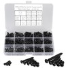 625pcs M2 M3 M4 Phillips Pan Head Self-Tapping Wood Screws,14