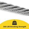1/16 Wire Rope, 200FT 304 Stainless Steel Cable with 100Pcs