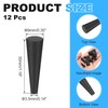 PATIKIL Solid Rubber Stopper 3.5x9x30mm 12 Pack Tapered Lab Rubber