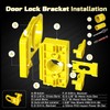 Geinxurn 1-3/8" - 1-3/4" Door Lock Installation Kit for Metal