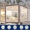 Welacymet Clear 10X10ft Heavy Duty Waterproof PVC Tarp with Grommets