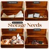 LUSH & STYLE Large Memory Box For Keepsakes Acacia Wood
