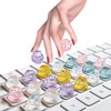Hiupgo Raised Keyboard Stickers for Long Nails - Comfortable Typing