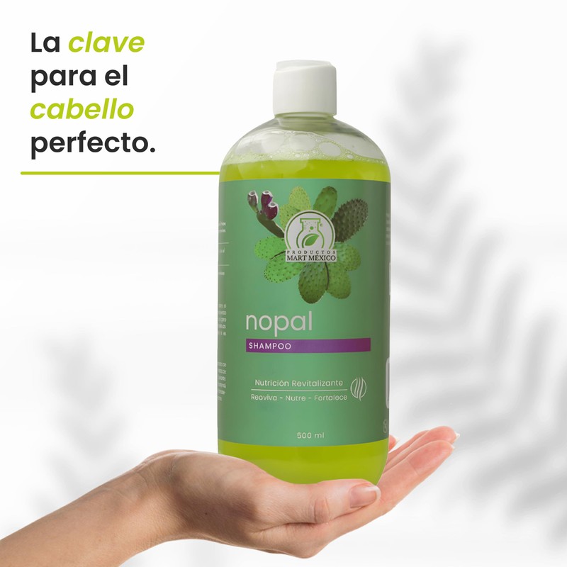 Shampoo Con Extracto De Nopal Revitalizante Productos Mart Mexico 500