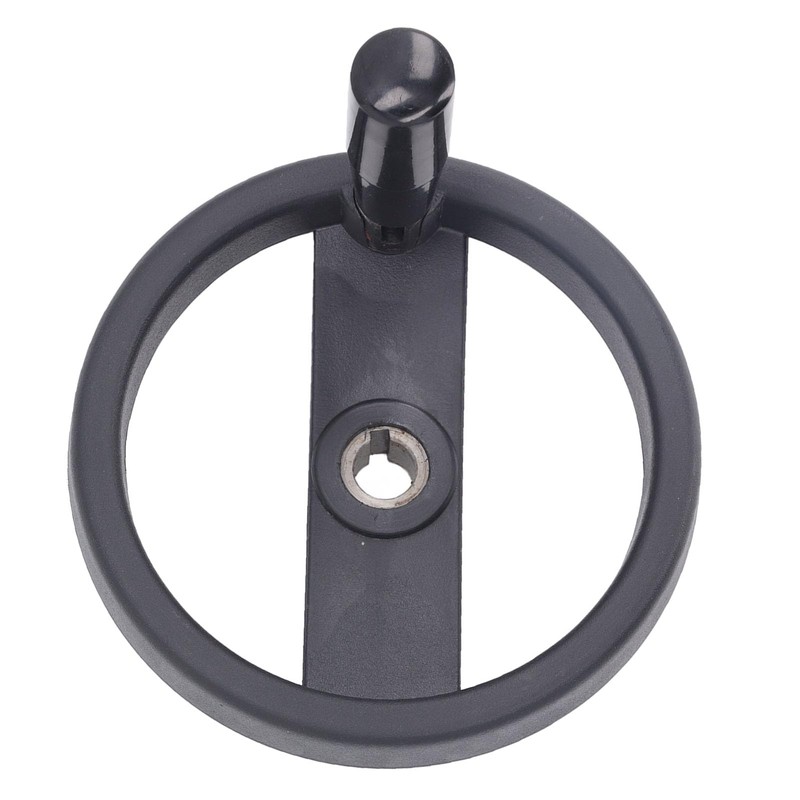 Round Hand Wheel Revolving Knob Handle 2 Spoked Lathe Milling