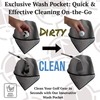 Multi-Function Magnetic Golf Towel with Wash Pocket, Magna-Anchor Technology, Waffle