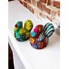 Mexican Pottery Rooster Salt and Pepper Shakers Set - Hand-Painted,