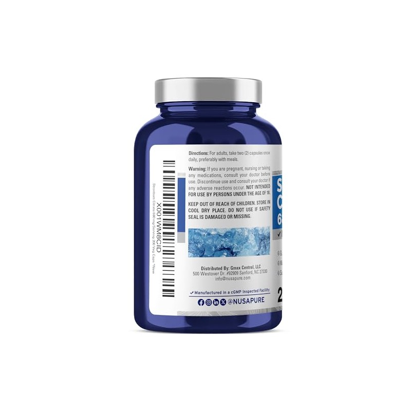 Strontium 680 mg 200 cápsulas (sin OMG y sin gluten)