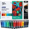 Mont Marte Acrylic Paint Set 24 Colours 36ml with Brush