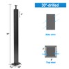 Sidasu 36" Stair Post 30°-Drilled Side Cable Railing Stainless Steel