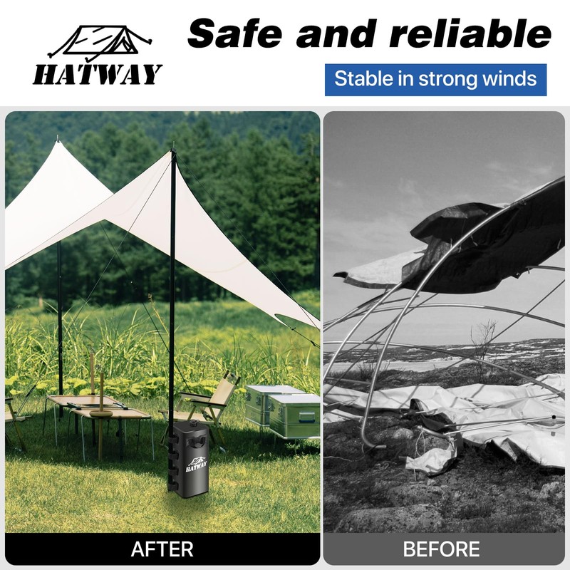 Hatway Canopy Water Weight Bag,220 LBS Water Tent Weights Set