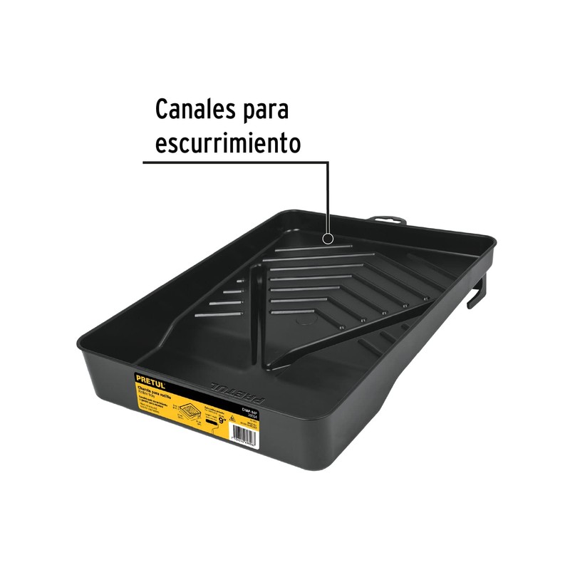 Pretul CHAP-14P, Charola de plástico 14" para Rodillo