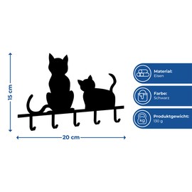 WENKO DIE BESSERE IDEE Schlüsselboard Katzen