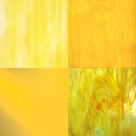 Yellow Stained Glass Sheet Pack