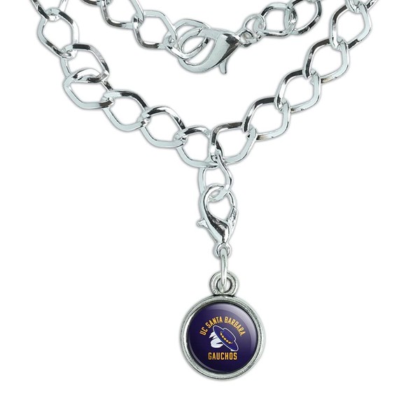 GRAPHICS & MORE UC Santa Barbara Gauchos Silver Plated Bracelet