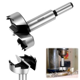 Flintronic Forstner Drill Bit Diameter 60 mm, Forstner Bit, Drill Bits with Round Shank, Accessories Drill, Professional Forstner Drill, Pot Drill, Art Drill for Wood Hardwood, Woodworking