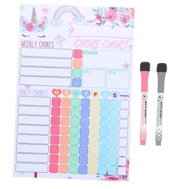 FUNOMOCYA Fridge Rewards Chart for Kids Chart Reusable Daily Routine Chart Kids Reward Chart Reusable Behavior Chart Accessory